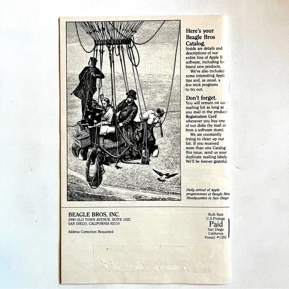 Beagle Bros Apple Software Catalog 1986 winter/spring.Volume 0, Number 8 - Picture 2 of 4